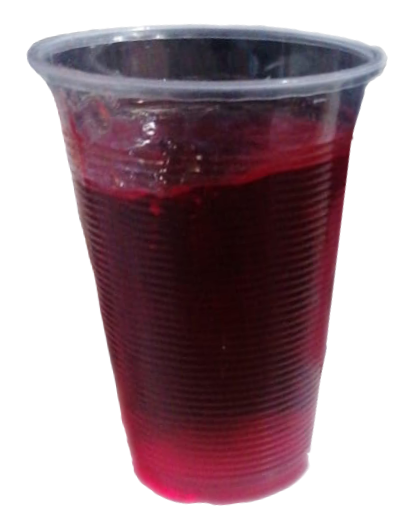 jamaica water in a plastic cup