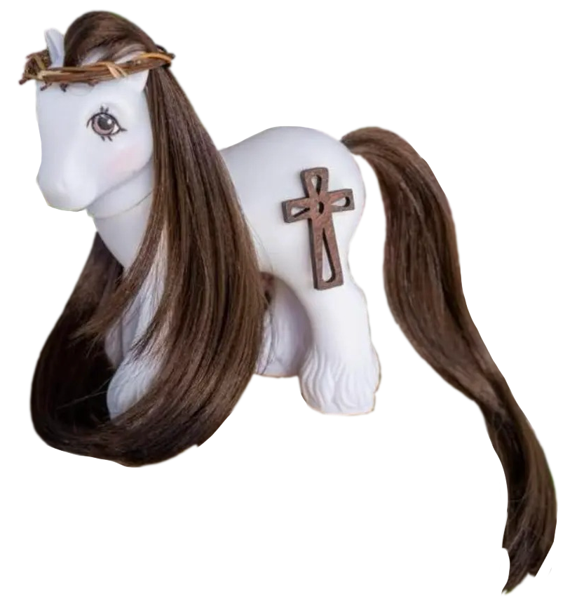 a g1 my little pony custom of jesus christ