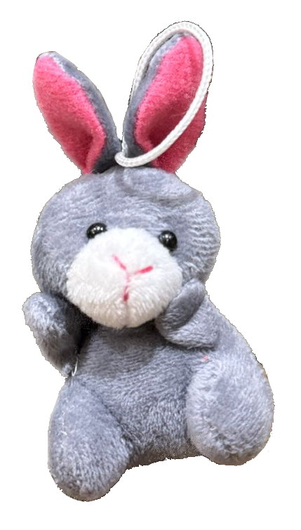 a plushie of a donkey or a rabbit, i dont know