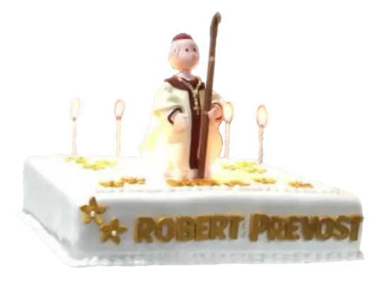 pope leo XIV's birthday cake