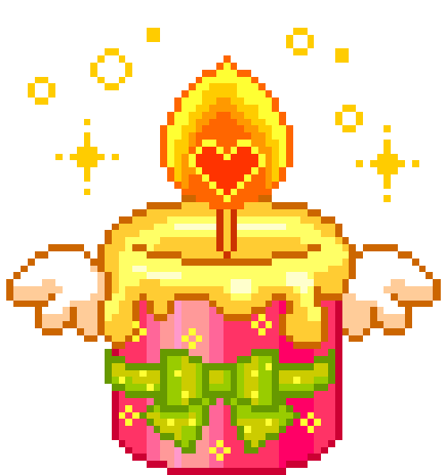 a gif of a lit candle